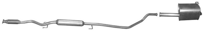 Complete uitlaat Einddemper + Middendemper Hyundai i10, Auto-onderdelen, Uitlaatsystemen, Nieuw, Verzenden