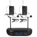 Retourdeal - Vonyx WM82 draadloze microfoonset met twee UHF, Verzenden, Zo goed als nieuw