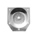 Schuine bevestigingsplaat retro kegel tapse poot 100x103mm, Huis en Inrichting, Ophalen of Verzenden, Nieuw, Metaal