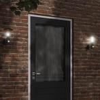 vidaXL Buitenwandlampen 2 st met sensors roestvrijstaal, Tuin en Terras, Buitenverlichting, Verzenden, Nieuw