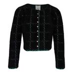 Friendly Sweater • zwart groen geruit vest • L, Kleding | Dames, Truien en Vesten, Nieuw, Maat 42/44 (L), Friendly Sweater, Zwart