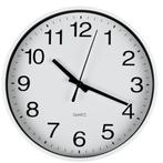 Benson Moderne wandklok - Ø 20 cm - zwart/wit - kunststof.., Huis en Inrichting, Woonaccessoires | Klokken, Ophalen of Verzenden