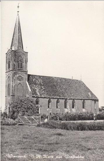 WIEUWERD - N. H. Kerk met Grafkelder, Verzamelen, Ansichtkaarten | Nederland, Verzenden