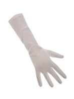 Sint/Piet Handschoenen Nylon Lang Wit — M, Diversen, Sinterklaas, Ophalen of Verzenden, Nieuw