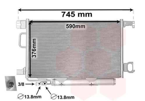 LUCHTCONDENSATOR VOOR MERCEDES BENZ C SPORTCOUPE CL203, Auto-onderdelen, Airco en Verwarming, Nieuw, Ophalen of Verzenden