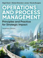 9781292729268 Operations and Process Management, Verzenden, Zo goed als nieuw, Nigel Slack