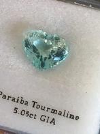 1 pcs Blauw, Groen Paraiba toermalijn - 5.05 ct -, Nieuw
