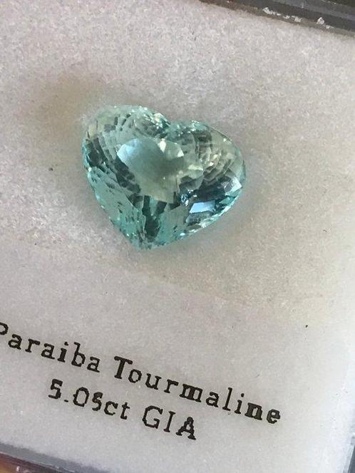 1 pcs Blauw, Groen Paraiba toermalijn - 5.05 ct -, Sieraden, Tassen en Uiterlijk, Edelstenen