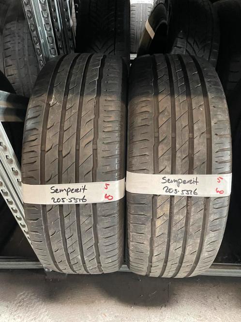 205-55-16 Semperit Zomerbanden 5mm Incl Montage 205 55 16, Auto-onderdelen, Banden en Velgen, 16 inch, Zomerbanden, 205 mm, Personenwagen
