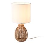 lux.pro Tafellamp Alfreton bureaulamp 36 cm E14 beige chroom, Huis en Inrichting, Verzenden, Nieuw