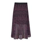 Heartkiss • midi plissé rok in zwart roze • S, Kleding | Dames, Rokken, Verzenden, Zwart, Maat 36 (S), HeartKiss