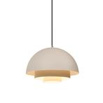 Scandinavische hanglamp creme met witte binnenkant - Loes, Nieuw, Scandinavisch, 75 cm of meer