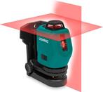 2dekans | VONROC Kruislijnlaser – 360° - rood – 4V accu –, Ophalen of Verzenden, Zo goed als nieuw