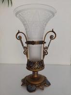 Vaas - Brons, Kristal - vaas van brons en kristal