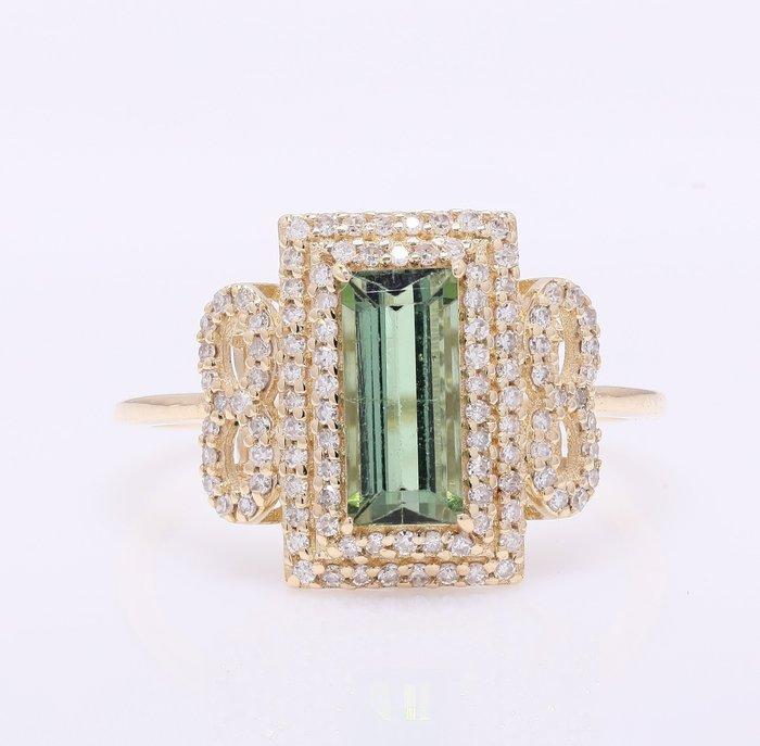 Zonder Minimumprijs - Ring - 14 karaat Geel goud - 1.39ct., Sieraden, Tassen en Uiterlijk, Ringen