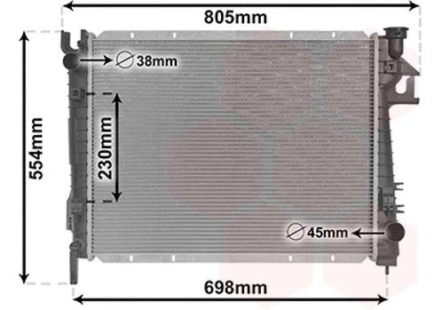 RADIATOR VOOR DODGE RAM 2002-2006 52028830AE, Auto-onderdelen, Airco en Verwarming, Nieuw, Ophalen of Verzenden