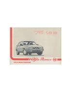 1988 ALFA ROMEO 75 1.8 IE INSTRUCTIEBOEKJE ITALIAANS, Auto diversen, Handleidingen en Instructieboekjes