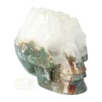 Mosagaat - Bergkristal geode schedel Nr 289 - 1051 gram, Nieuw, Verzenden