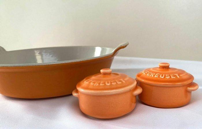 Le Creuset, Style Le Creuset - Ovenschaal (3) - Emaille, Antiek en Kunst, Antiek | Keukenbenodigdheden