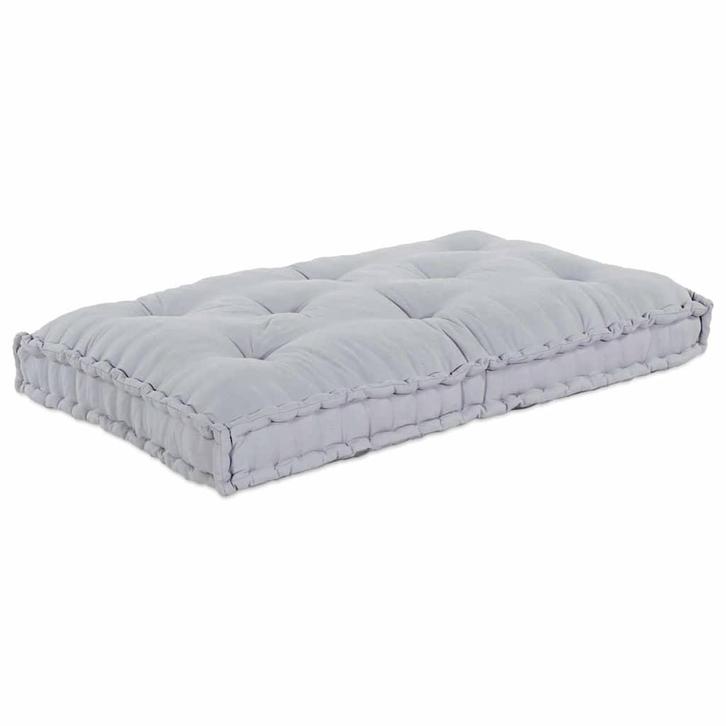 vidaXL Pallet Sofa Kussen Grijs Stof, Huis en Inrichting, Woonaccessoires | Kussens, Grijs, Nieuw, Verzenden