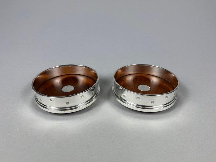 R. Carr Ltd. Sheffield - Onderzetter (2) - Mahonie, Antiek en Kunst, Antiek | Goud en Zilver