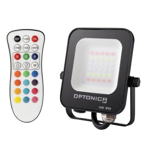 LED Bouwlamp RGB 10W 900lm IP65 Incl. afstandsbediening, Huis en Inrichting, Lampen | Losse lampen, Ophalen of Verzenden