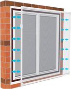 2dekans | ODADDY® Magnetisch Raamhor - 100x120 cm -, Doe-het-zelf en Verbouw, Deuren en Horren, Ophalen of Verzenden, Zo goed als nieuw