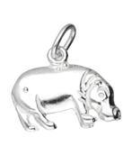 Zilveren Nijlpaard ketting hanger, Sieraden, Tassen en Uiterlijk, Verzenden, Nieuw