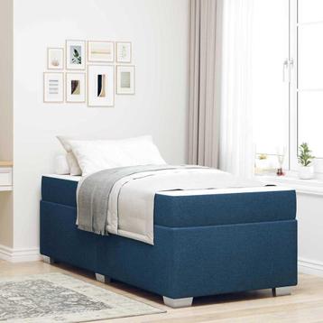 vidaXL Bedframe Blauw 100 x 200 cm Stof beschikbaar voor biedingen