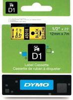 Dymo 45018 (S0720580) Tape Zwart op geel (12 mm) (Nieuw), Computers en Software, Verzenden, Nieuw