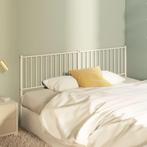 vidaXL Hoofdbord 180 cm metaal wit, Verzenden, Nieuw, Wit, Metaal