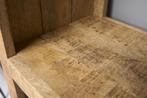Stevige plank IRON CRAFT 176cm mangohouten boekenkast vier, Huis en Inrichting, Woonaccessoires | Wandplanken en Boekenplanken