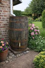 Whiskyvat 125L - Eikenhouten regenton met messing aftapkraan, Met kraantje, Ophalen of Verzenden, Hout, Nieuw
