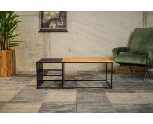 Salontafel Magazine Mangohout | 60x110 cm, Huis en Inrichting, Tafels | Salontafels, Nieuw, Ophalen of Verzenden
