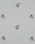 Double Gauze Borduursel Bloemetjes Wit, Hobby en Vrije tijd, Stoffen en Lappen, Nieuw, Wit