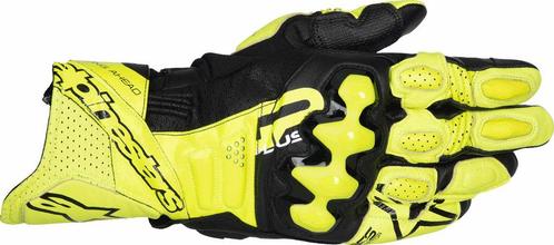 Alpinestars GP Plus R V3 Fluo Geel Zwart Leren Handschoenen, Motoren, Kleding | Motorkleding, Heren, Nieuw met kaartje, Handschoenen