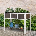 TRUUSK Plantentafel Verhoogd Bed Tuintafel Houten Tuinbedden, Tuin en Terras, Verzenden, Nieuw