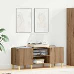 vidaXL Platenkast Artisan Eiken 121 x 38 x 48 cm Bewerkt, Huis en Inrichting, Kasten | Overige, Verzenden, Nieuw