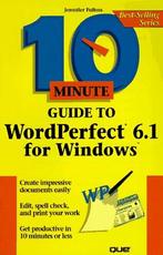 10 Minute Guide to Wordperfect 6.1 for Windows, Jennifer, Boeken, Gelezen, Verzenden, Jennifer Fulton