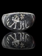 Oud-Romeins Extreem Rare Lion Seal Ring, Sieraden, Tassen en Uiterlijk, Antieke sieraden