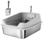 Roestvrijstalen Kattenbak Open Kattenbak Met Schepje Hoge Ra, Verzenden, Nieuw