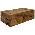 vidaXL Salontafel 90x50x30 cm echt teakhout bruin, 50 tot 100 cm, Verzenden, Teakhout, Nieuw