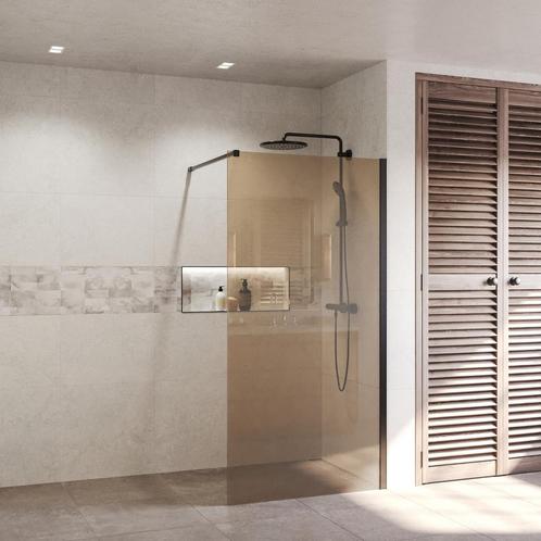 BWS Inloopdouche Pro Line Brons Glas 110x200 8mm Nano, Doe-het-zelf en Verbouw, Sanitair, Douche, Nieuw, Ophalen of Verzenden