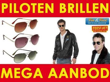 Mega aanbod pilotenbrillen - Pilotenbril - Aviator zonnebril beschikbaar voor biedingen