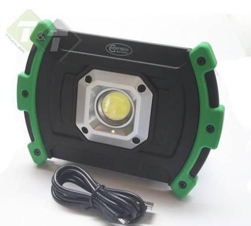 LED Straler Oplaadbaar, Bouwlamp, Werklamp, 10 Watt, Hofftec, Doe-het-zelf en Verbouw, Bouwverlichting, Overige typen, Nieuw, Minder dan 50 watt