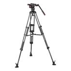 Manfrotto Nitrotech N8 Video Head + CF Twin Leg Tripod MS 10, Verzenden, Gebruikt