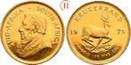 Kruegerrand 1 Unze goud 1975 Suedafrika: goud, Postzegels en Munten, Munten en Bankbiljetten | Toebehoren, Verzenden