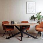 *WOONWINKEL* Tower Living Silvi Ovale Eettafel Naturel Mango, Huis en Inrichting, Verzenden, Nieuw