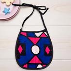 Afrikaanse print slabbetje - Blauw Roze Samakaka (Unisex), Ophalen of Verzenden, Nieuw