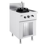 GGM Gastro | Gas wok fornuis - 15 kW - 1-pits - incl. 1 mini, Witgoed en Apparatuur, Fornuizen, Verzenden, Nieuw, Inbouw